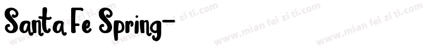 Santa Fe Spring字体转换